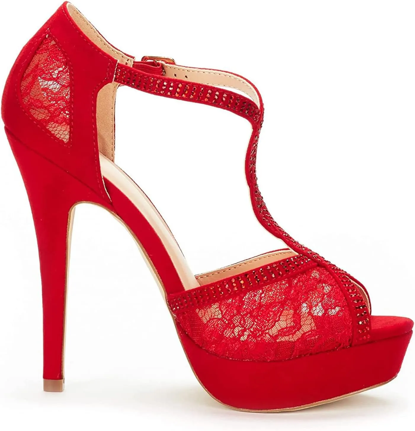 DREAM PAIRS Women's Heeled Sandals Pump