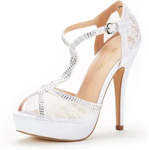 DREAM PAIRS Women's Heeled Sandals Pump