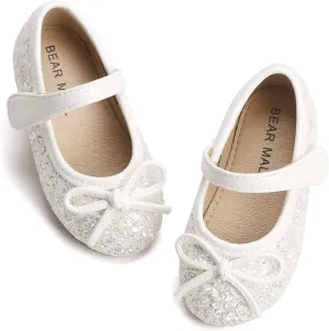 Felix & Flora Toddler Flower Girl Dress Shoes - Girl Ballet Flats Party School Shoes Wedding