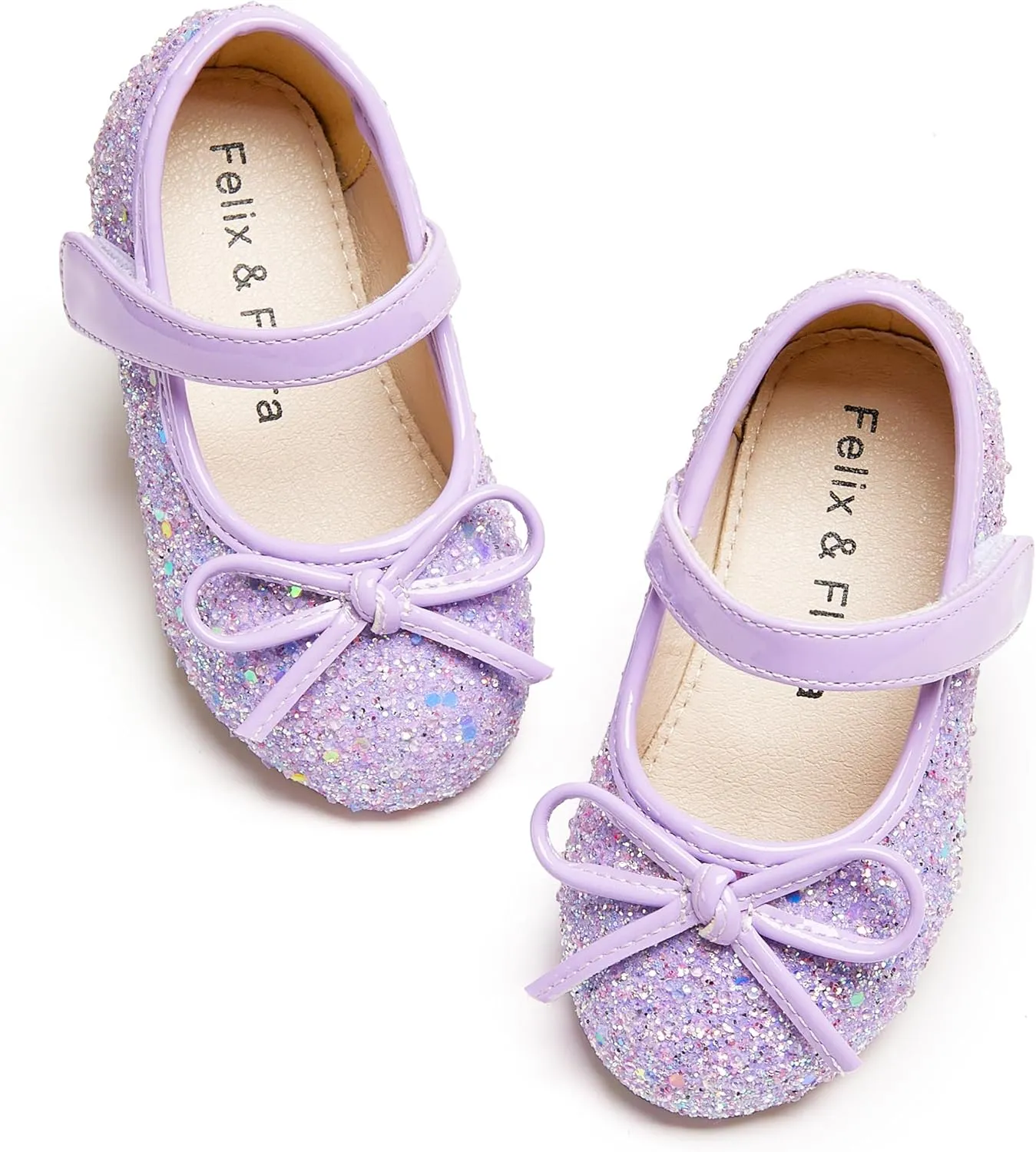 Felix & Flora Toddler Flower Girl Dress Shoes - Girl Ballet Flats Party School Shoes Wedding