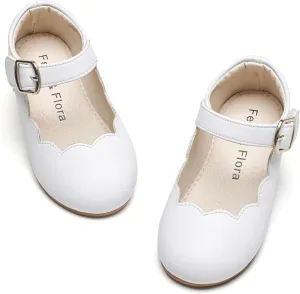 Felix & Flora Toddler Flower Girl Dress Shoes - Girl Ballet Flats Party School Shoes Wedding