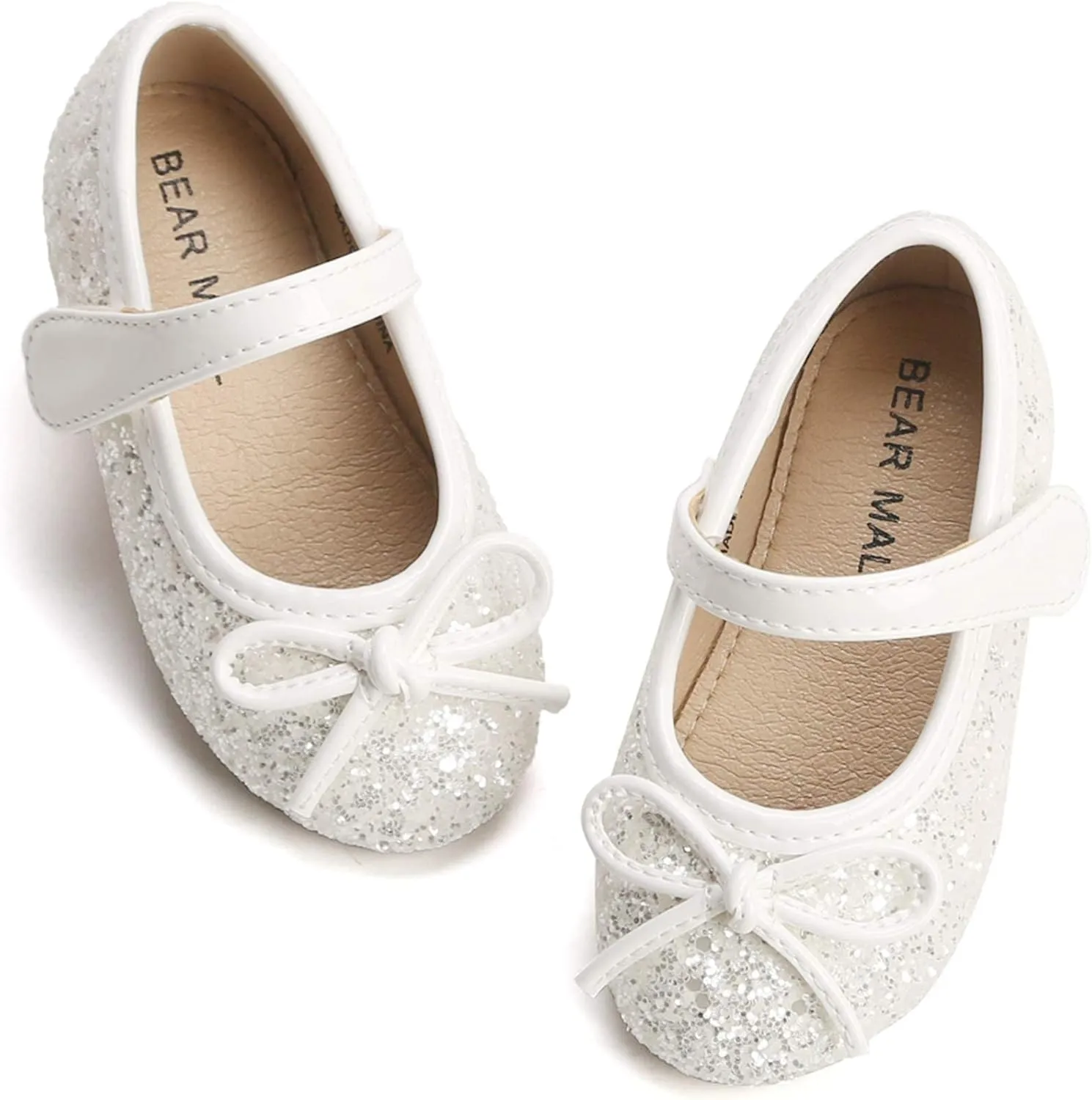 Felix & Flora Toddler Flower Girl Dress Shoes - Girl Ballet Flats Party School Shoes Wedding