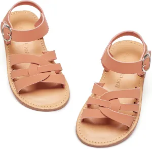 Felix & Flora Toddler Girl Sandals - Little Girl Easter Summer Dress Shoes Lightweight Open Toe Beach Holiday.