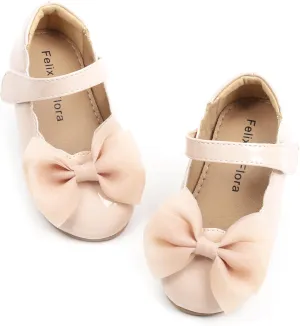 Felix & Flora Toddler Girls Dress Shoes - Little Girl Ballet Mary Jane Flats Party School Wedding