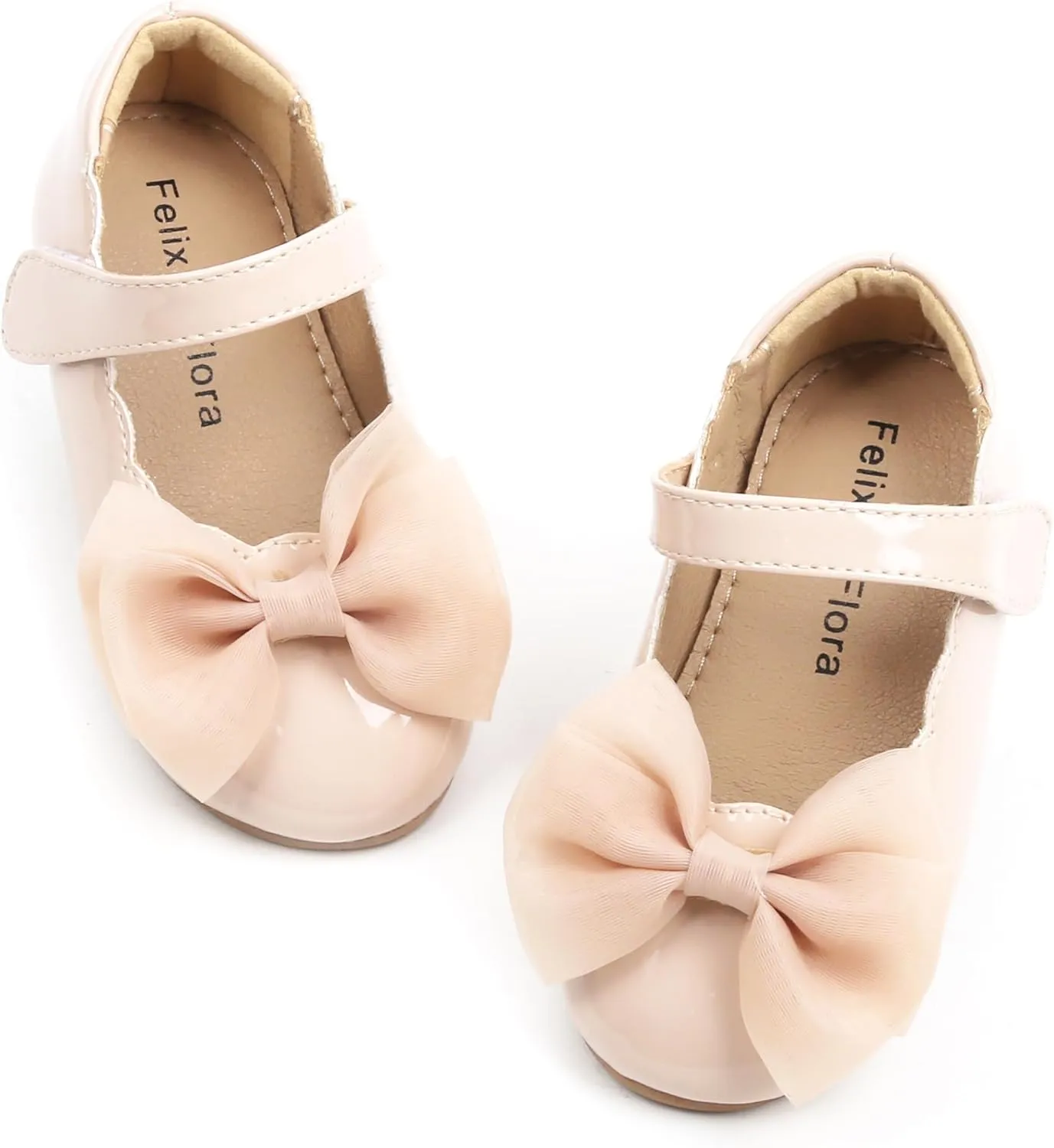 Felix & Flora Toddler Girls Dress Shoes - Little Girl Ballet Mary Jane Flats Party School Wedding