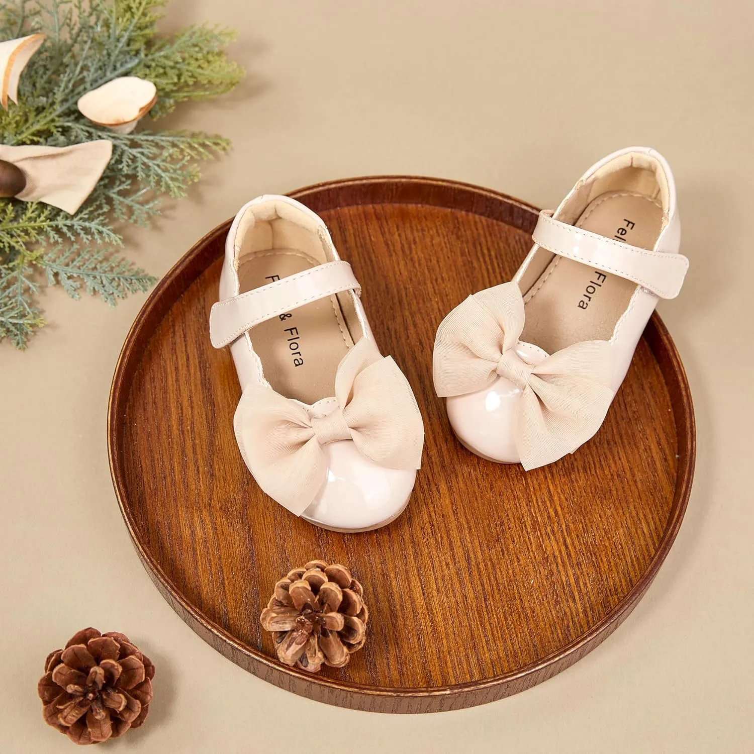 Felix & Flora Toddler Girls Dress Shoes - Little Girl Ballet Mary Jane Flats Party School Wedding