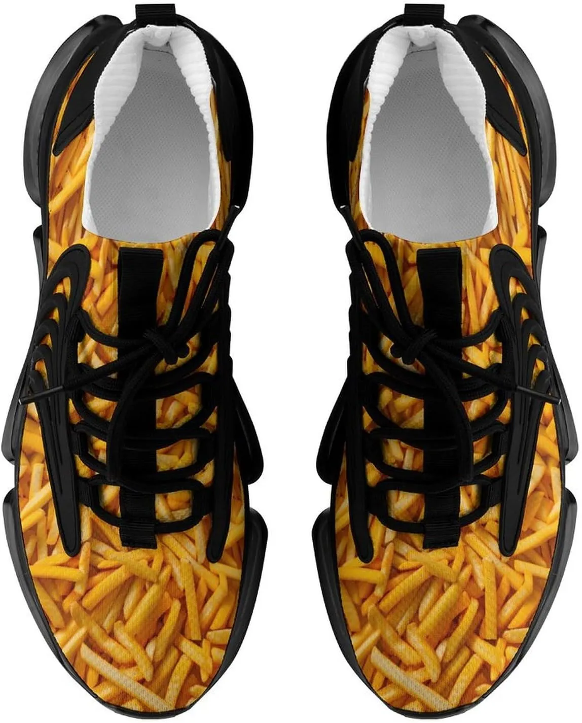 French Fries Food Funny Men's Sneakers Lightweight Running Shoe Tennis Shoes