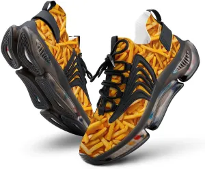 French Fries Food Funny Men's Sneakers Lightweight Running Shoe Tennis Shoes