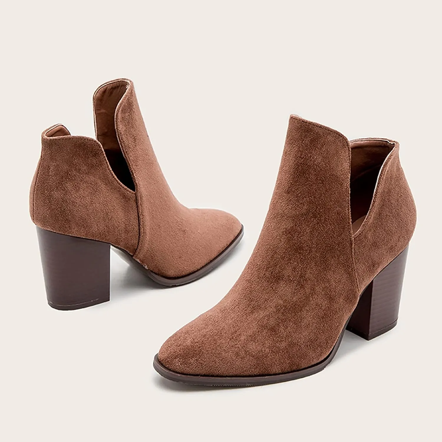 Gibobby Cowboy Boots for Women Square Toe Women Cowgirl Boots Ladies Retro Ankle Boots Embroidered Western Short Boots 52