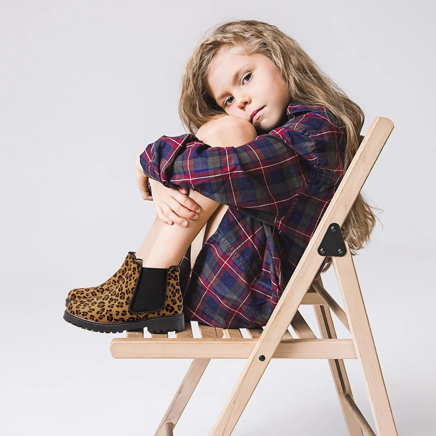 Girls Boots Kids Platform Ankle Boots Glitter Winter Boots For Teen Girls Toddler Boots Elastic Low Heel Girls Booties For Little Kids/Big Kids