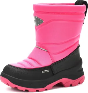 Girls Size 8 US Waterproof Reflective Winter Snow Boots Slip Resistant (Toddler/Little Kid) Pink
