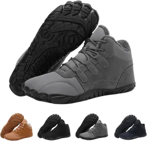 Glacia Barefoot Shoes for Men Women Winter, 2025 Wide Toe Warm Non-Slip Waterproof Winter Walking Shoes