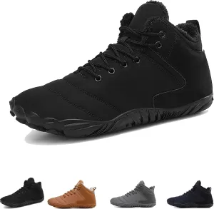 Glacia Barefoot Shoes Winter for Women Men, Wide Toe Box Minimalist Waterproof Hiking Warm Snow Boots Sneakers