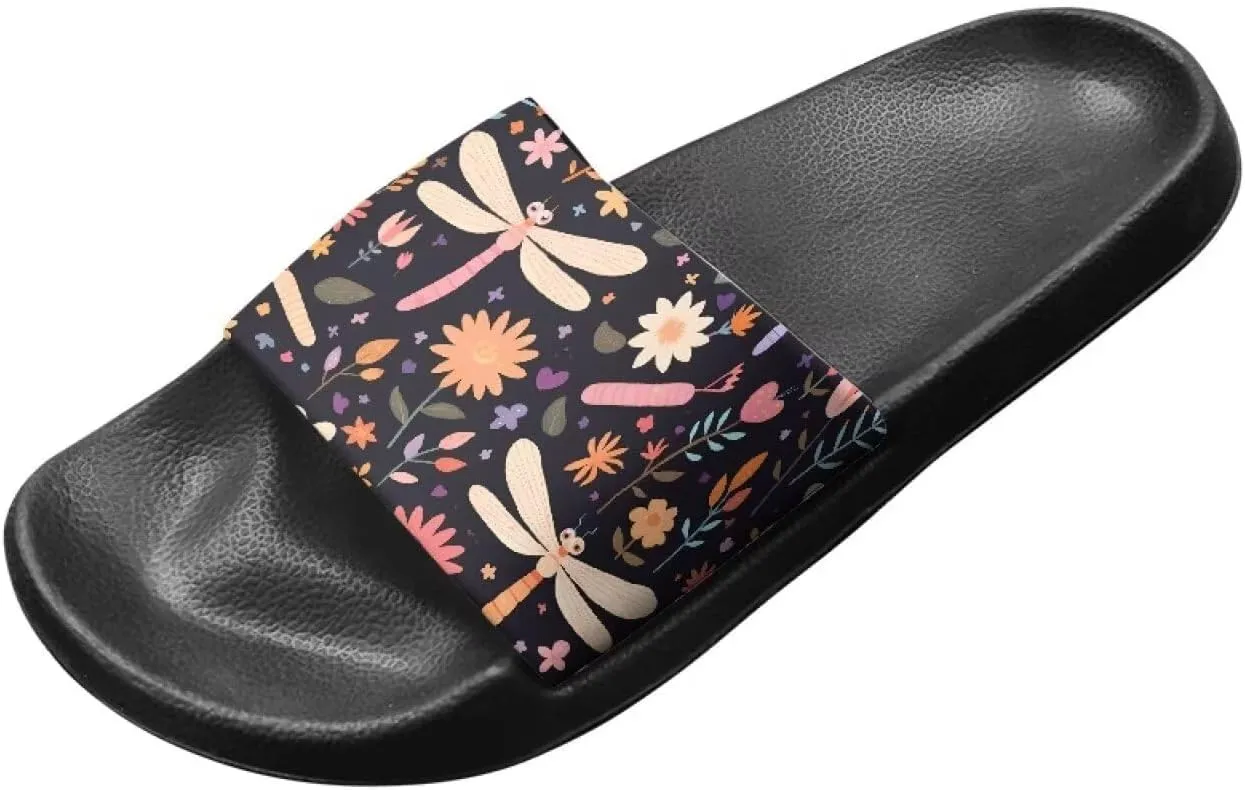 GOSTONG Slippers for Women Slide Sandals Summer Slip on Beach Shoes Womens Non-Slip Shower Slides Bathroom Sandals Size 5-12.5