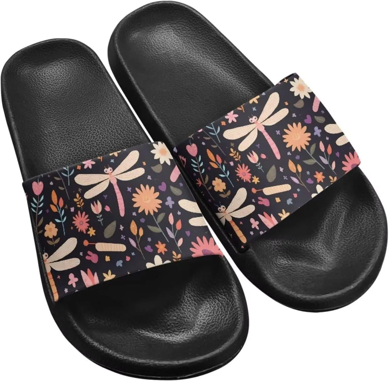 GOSTONG Slippers for Women Slide Sandals Summer Slip on Beach Shoes Womens Non-Slip Shower Slides Bathroom Sandals Size 5-12.5