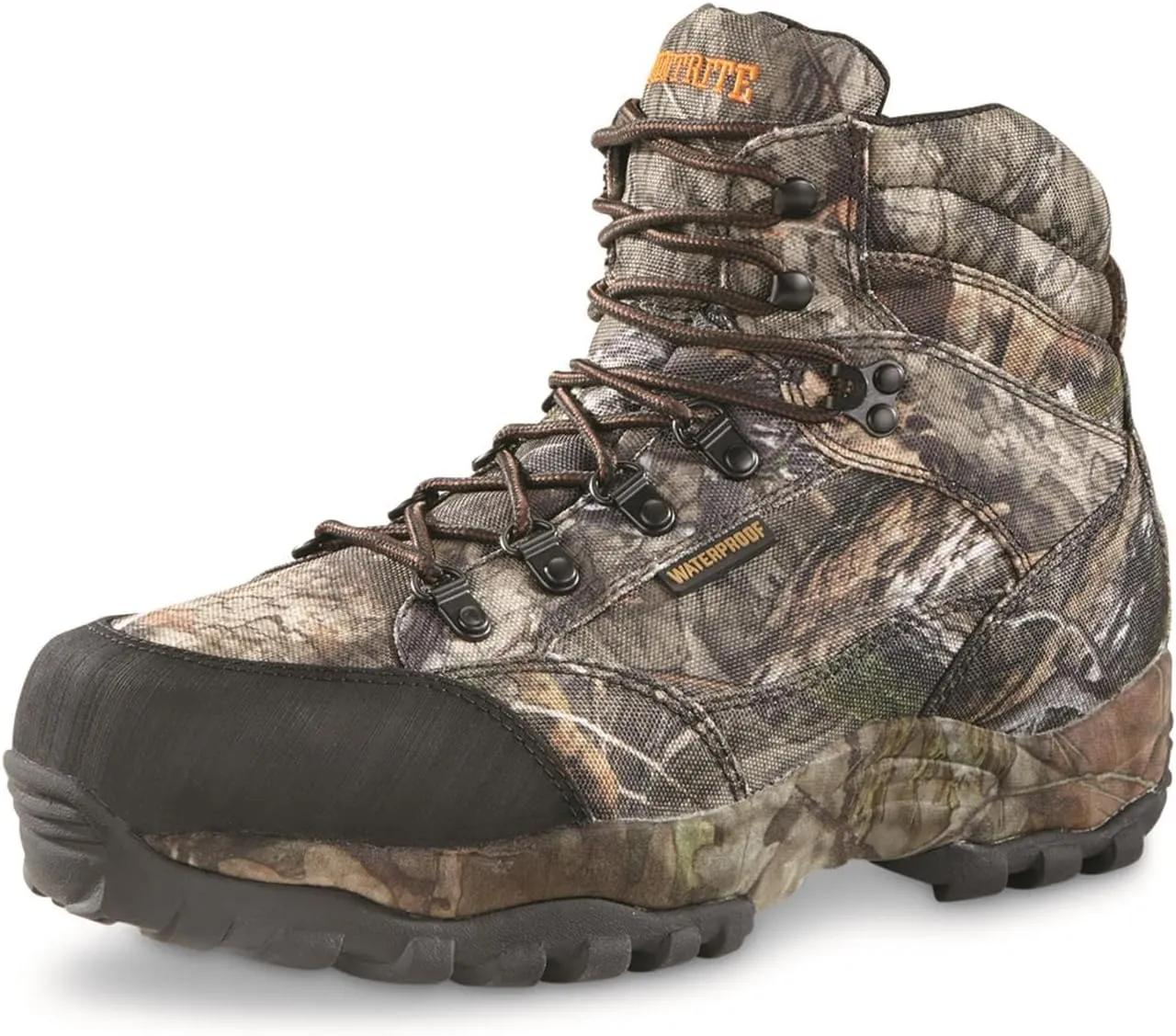 Guidelight 6" Waterproof Hunting Boots for Men, Hiking, Climbing, Trekking Lace-Up Shoes with Thick Rubber Sole