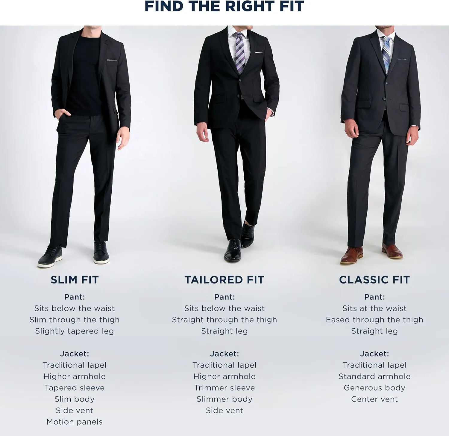 Haggar Men's Smart Wash Premium Stretch Classic Fit Regular and Big & Tall Suit Separates(Pants & Jackets)