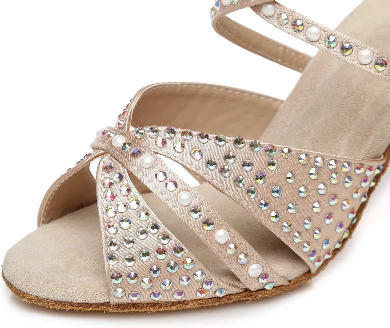 Hanfike Bridal High Heels for Wedding with Pearls Womens Evening Sandals