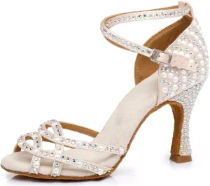 Hanfike Bridal High Heels for Wedding with Pearls Womens Evening Sandals