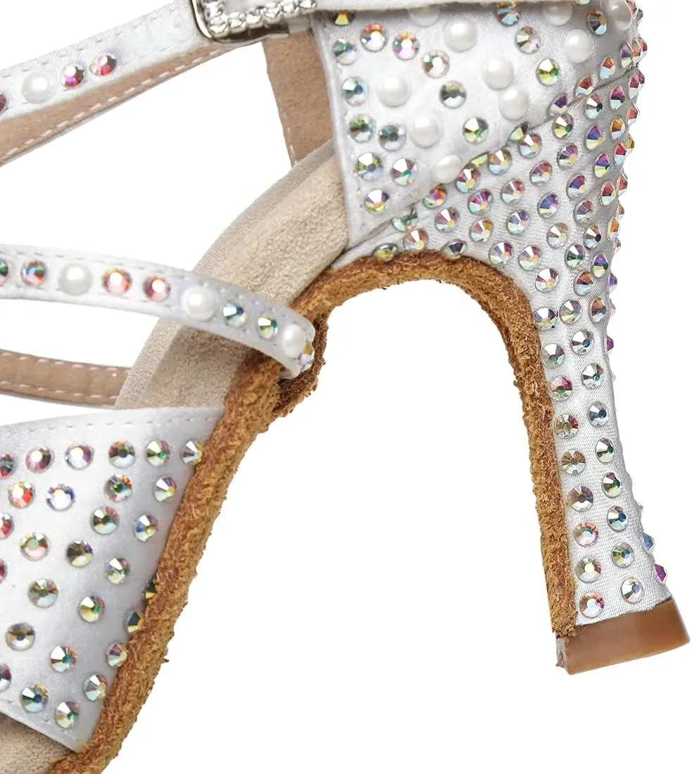 Hanfike Bridal High Heels for Wedding with Pearls Womens Evening Sandals