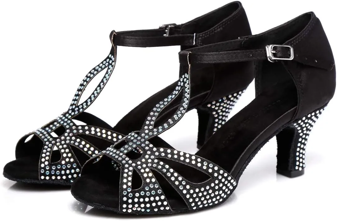 Hanfike Shoes for Women Wedding Rhinestones Bead Party Sandals