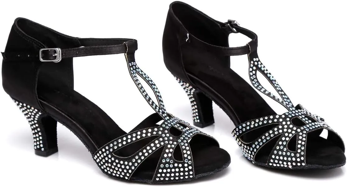 Hanfike Shoes for Women Wedding Rhinestones Bead Party Sandals