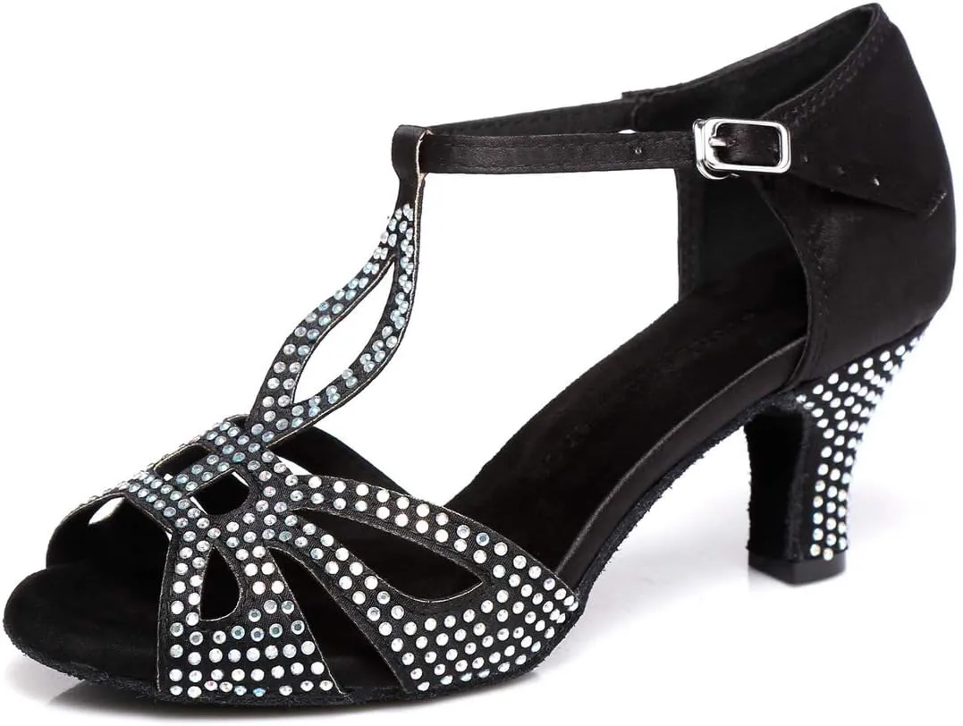 Hanfike Shoes for Women Wedding Rhinestones Bead Party Sandals