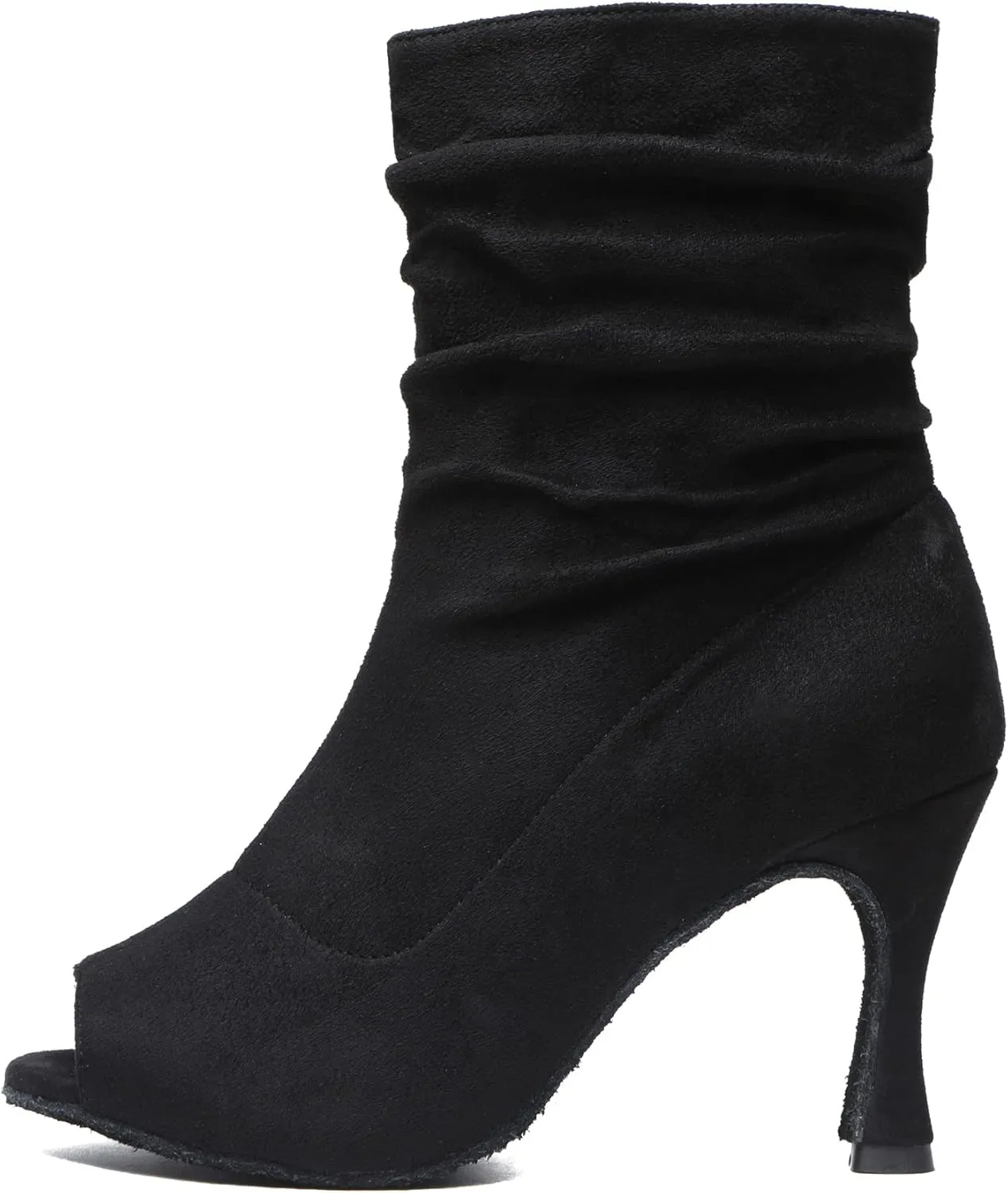 Hanfike Womens Peep Toe Boot Lace-up Fashion Party Booties Heels