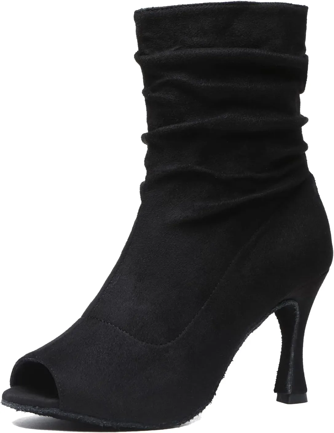 Hanfike Womens Peep Toe Boot Lace-up Fashion Party Booties Heels