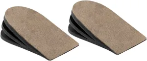 Height Increase Insoles 2 Pcs Supple Heel Pads for Lifting Shoes Non-Slip Breathable for Women Men