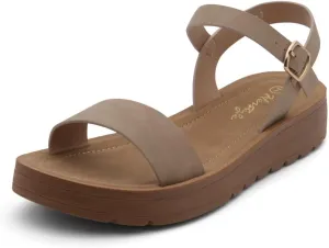 Herstyle Women’s Flat Sandals – One Band Ankle Strap Dressy Casual Sandals with Cushioned Footbed | Comfortable Open Toe Walking Shoes for Summer & Daily Wear