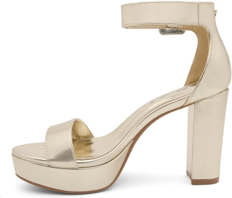 Herstyle Women's Platform Heels - 4 Inch Chunky Block Heeled Sandals with Ankle Strap, Open Toe Strappy Heels, Dress Pumps for Wedding, Prom & Party, Trendy 2025