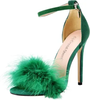 High Heels for Women Open Toe Sandals for Women 2025 Summer Dress Shoes Stiletto Heeled Sandals with Ankle Strap