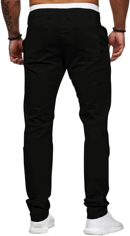 HUNGSON Men Skinny Slim Fit Casual Jeans Dyeing Stretch Straight Fashion Denim Pants