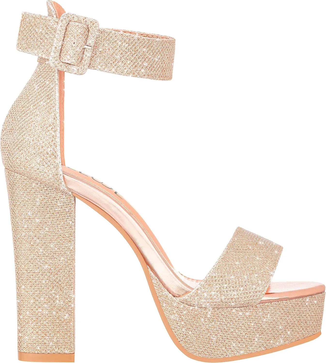 ILLUDE Women's High Heel Platform Sandals Ankle Strap Chunky Heel Sexy Party Heeled Sandals – Darling