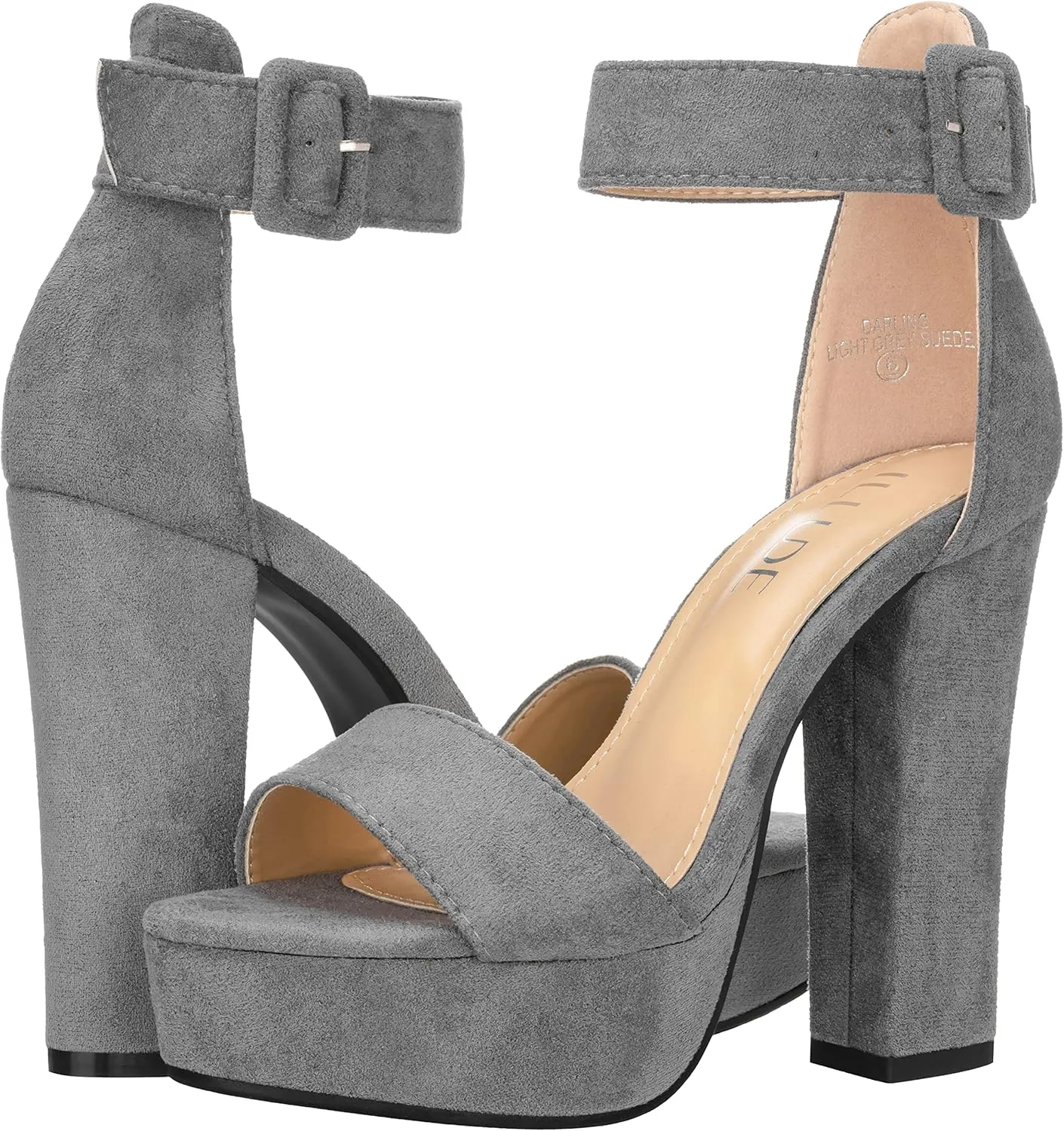 ILLUDE Women's High Heel Platform Sandals Ankle Strap Chunky Heel Sexy Party Heeled Sandals – Darling