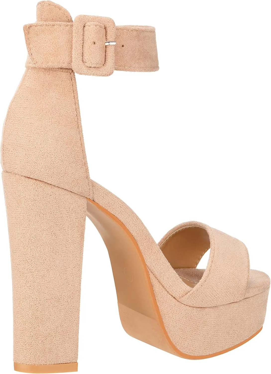ILLUDE Women's High Heel Platform Sandals Ankle Strap Chunky Heel Sexy Party Heeled Sandals – Darling