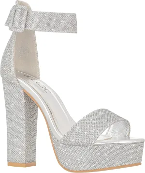 ILLUDE Women's High Heel Platform Sandals Ankle Strap Chunky Heel Sexy Party Heeled Sandals – Darling