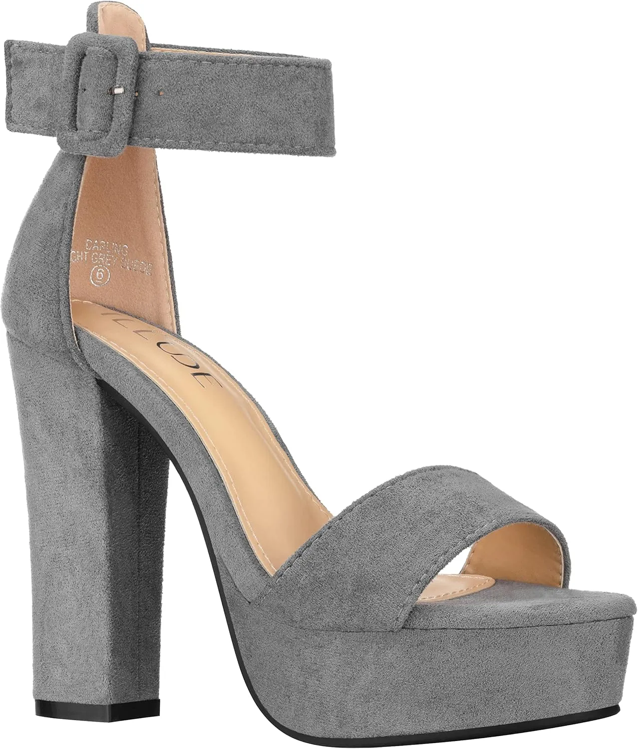 ILLUDE Women's High Heel Platform Sandals Ankle Strap Chunky Heel Sexy Party Heeled Sandals – Darling