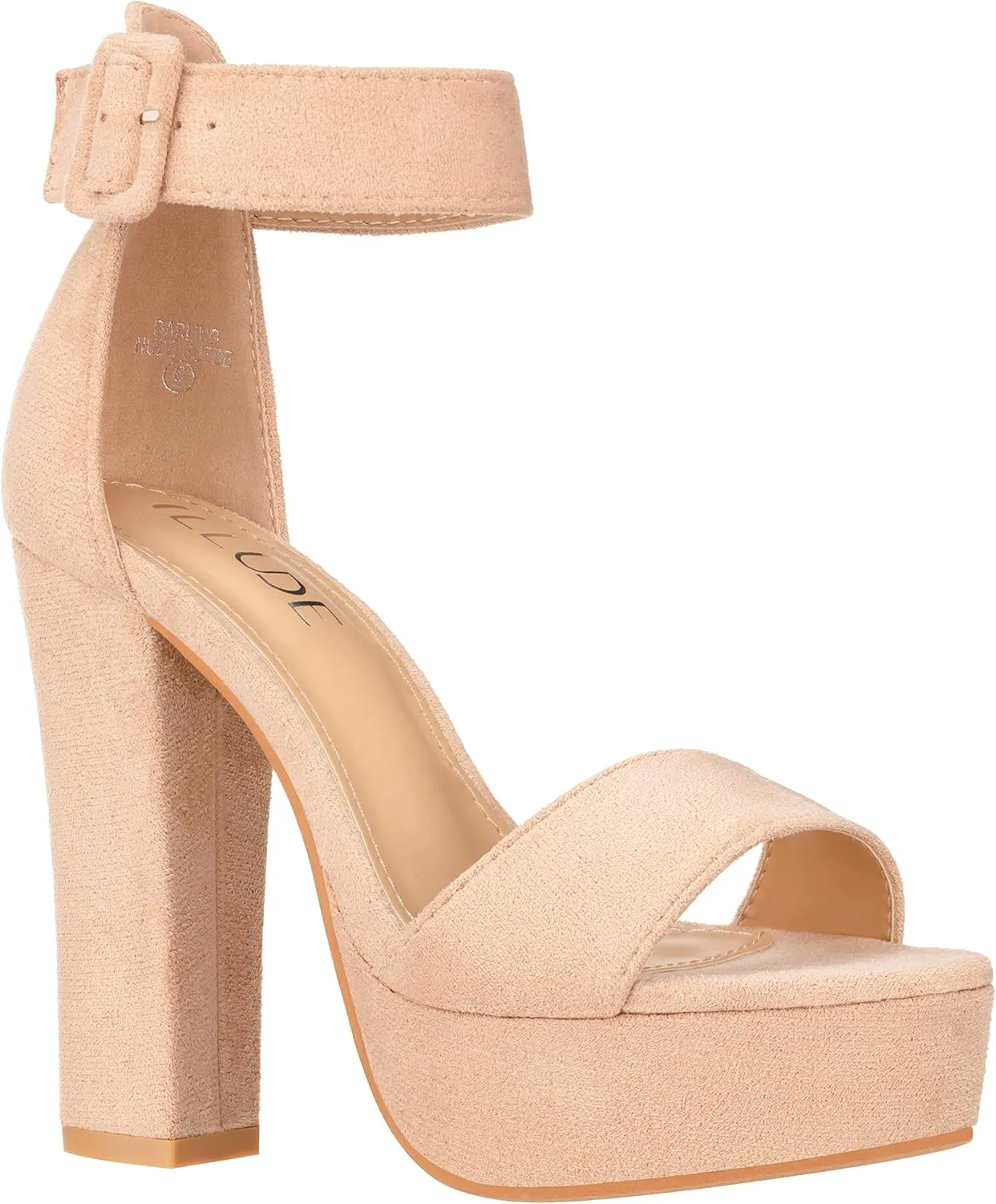 ILLUDE Women's High Heel Platform Sandals Ankle Strap Chunky Heel Sexy Party Heeled Sandals – Darling