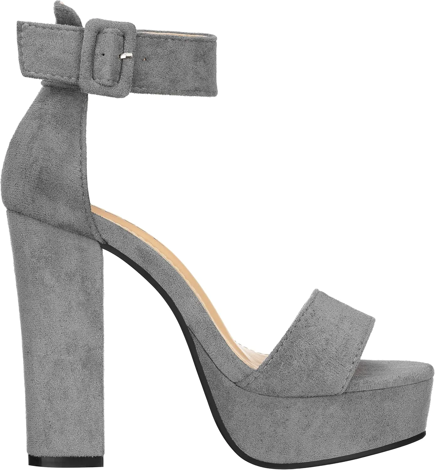 ILLUDE Women's High Heel Platform Sandals Ankle Strap Chunky Heel Sexy Party Heeled Sandals – Darling