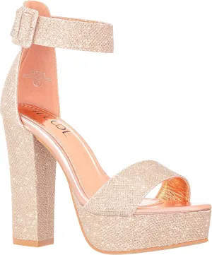 ILLUDE Women's High Heel Platform Sandals Ankle Strap Chunky Heel Sexy Party Heeled Sandals – Darling