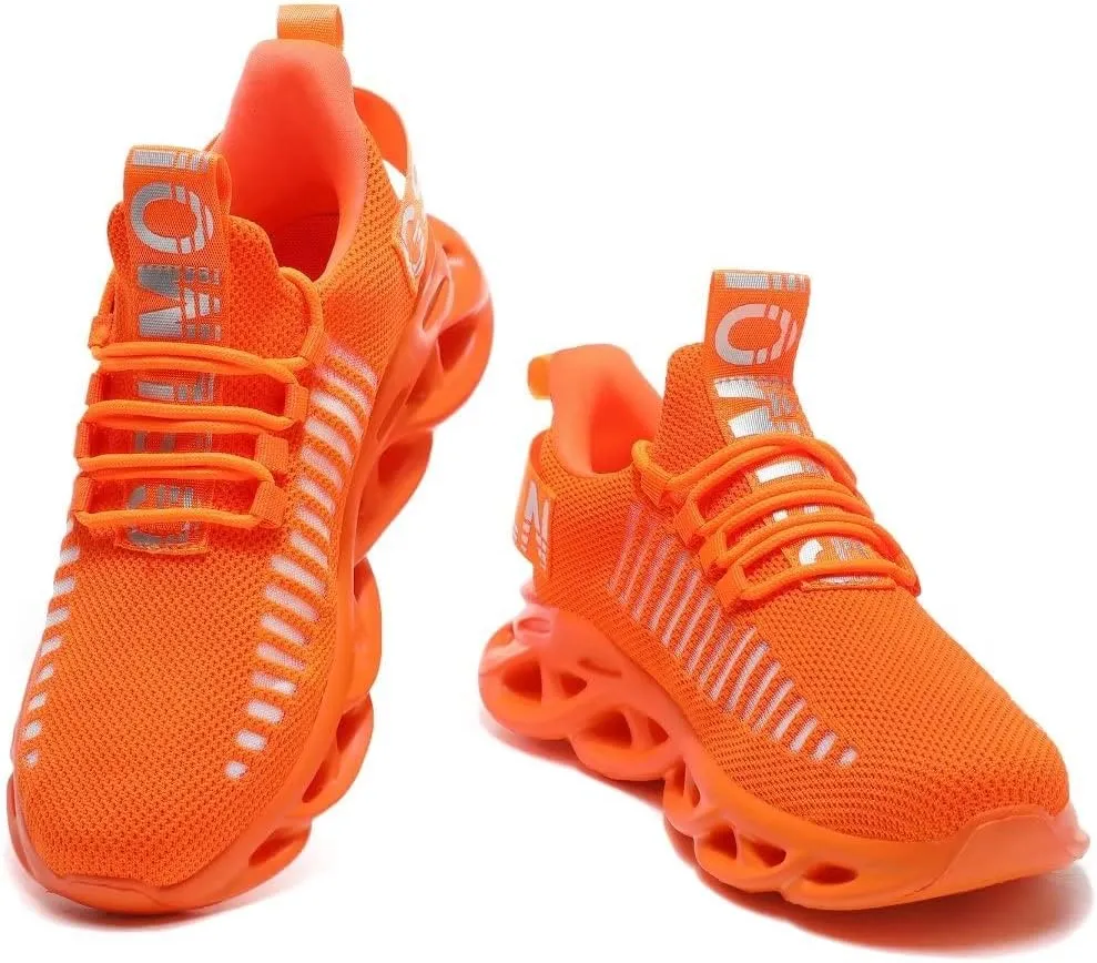 Jakcuz Women's Lace Up Walking Shoes Breathable Ultra Lightweight Sport Casual Ladies Girls Fashion Platform Sneakers