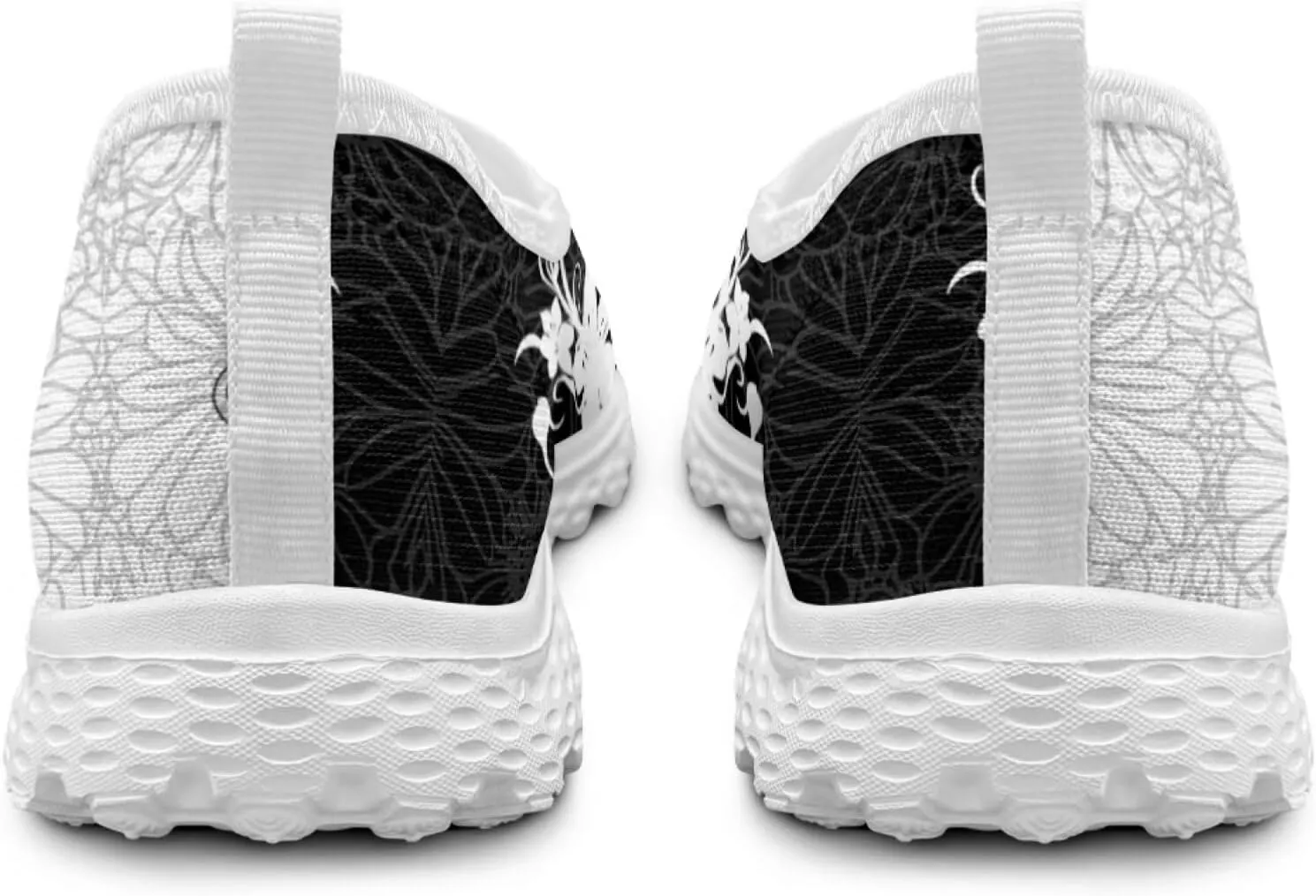 Jeiento Bohemian Flower Shoes for Women Animal Pattern Walking Shoes Mesh Breathable Tennis Casual Travel Footwear Workout Shoe