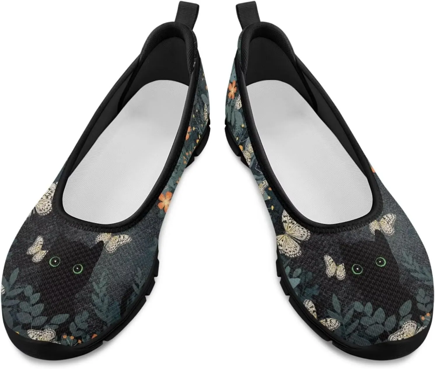 Jeiento Women's Slip On Loafers Mesh Tennis Shoes Dog Theme Footwear Comfortable Lightweight Fashion Sneakers Running Shoes