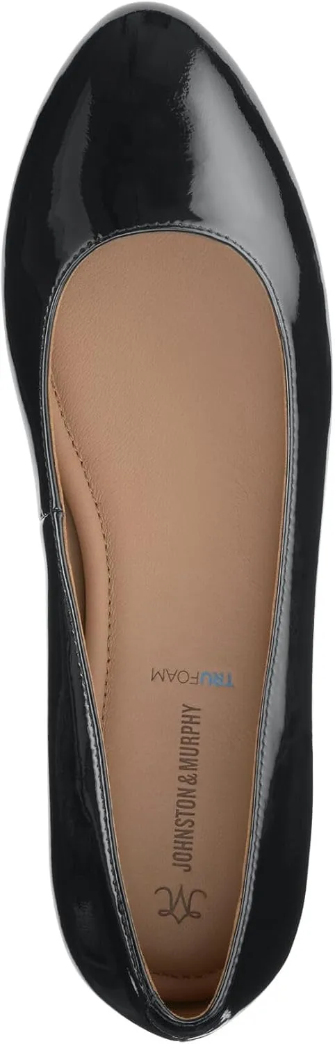 Johnston & Murphy Delanie Ballet Flats for Women – Office Shoes for Women, Casual & Dress Leather Shoes