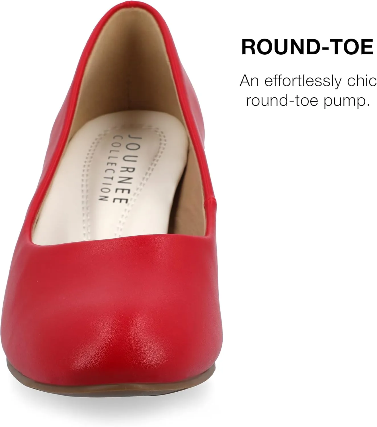 Journee Collection Womens Solid Block Heels
