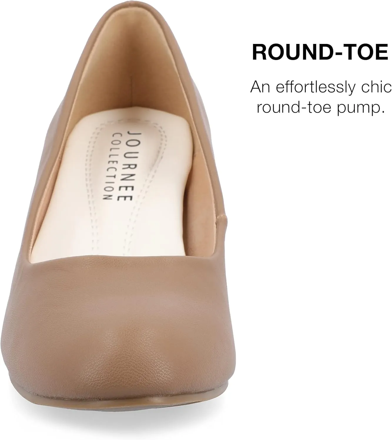 Journee Collection Womens Solid Block Heels