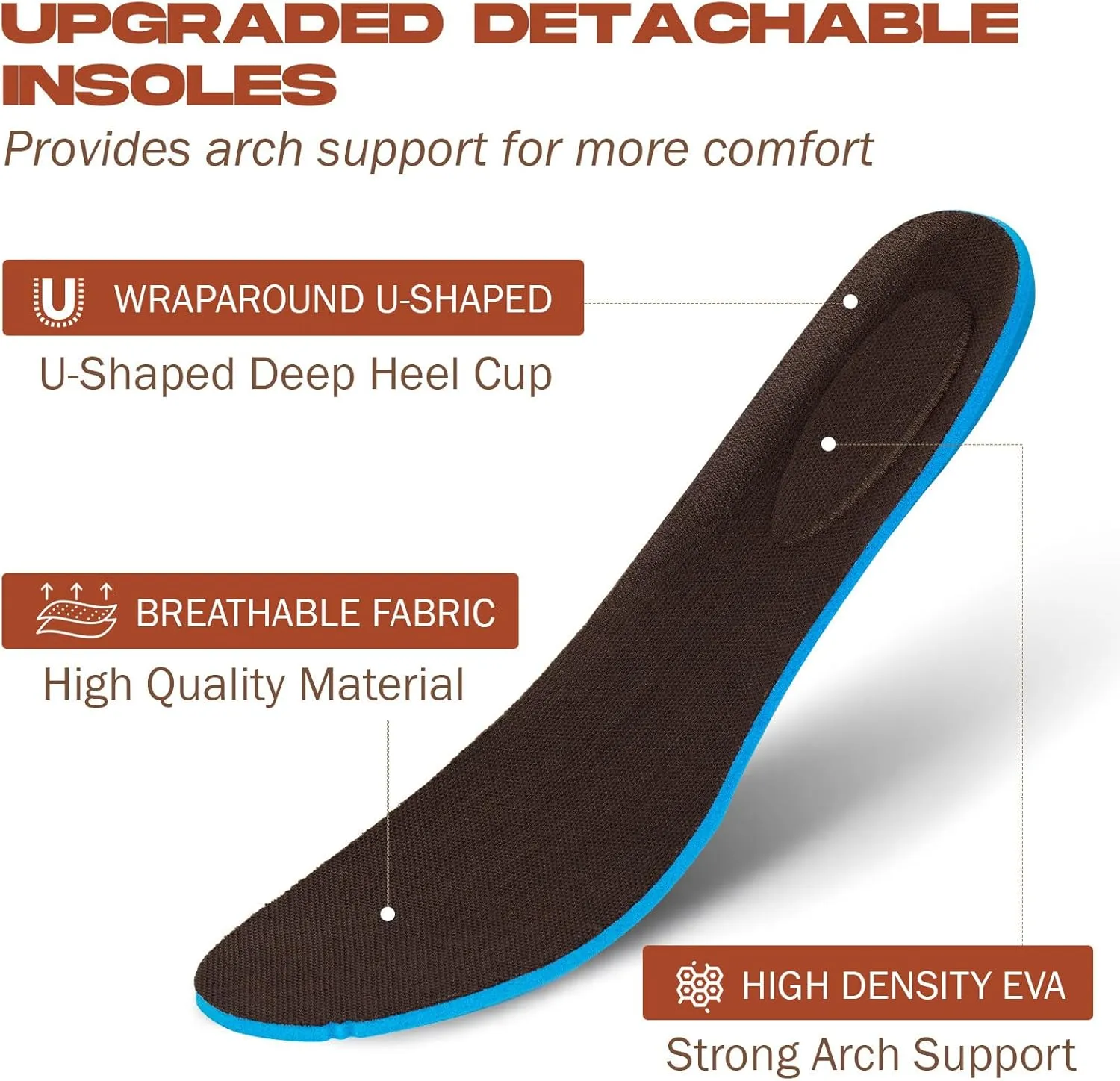 J's.o.l.e Western Cowboy Boots for Men Square Toe Chelsea Boots Ankle Mens Boots Slip On Casual Dress Shoes Brown