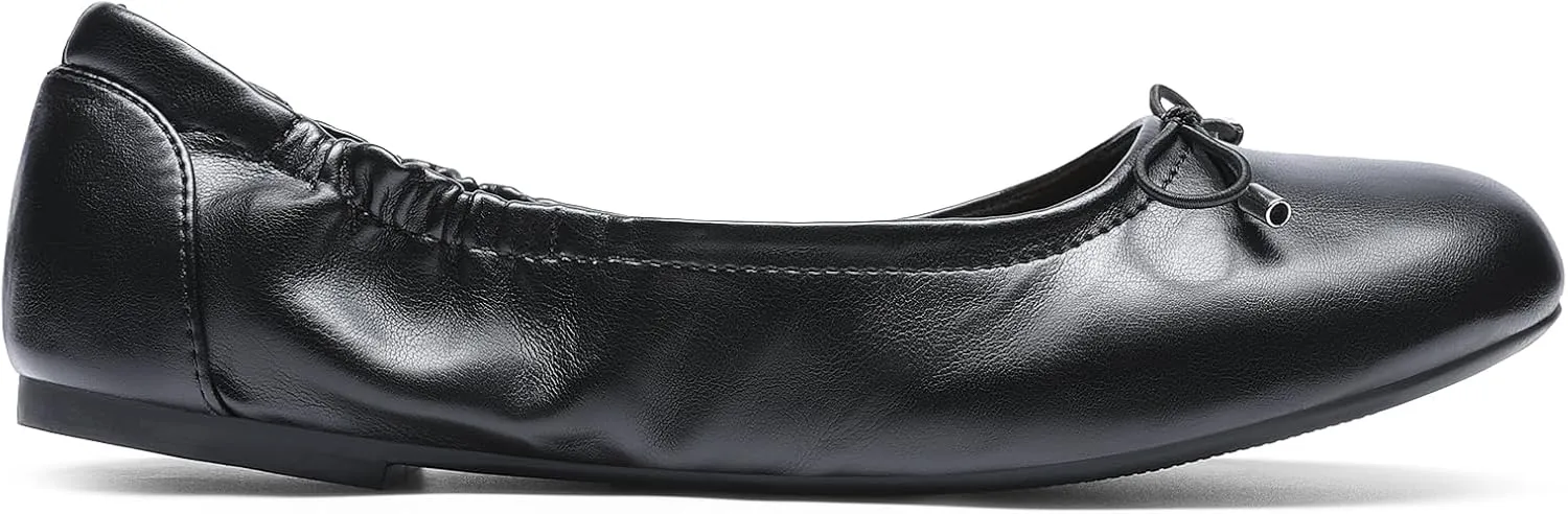 JustFab Womens Ballet Flats Shoes Foldable Round Toe Dress Shoes Comfortable Slip On Walking Flats Shoes Comfort Soft